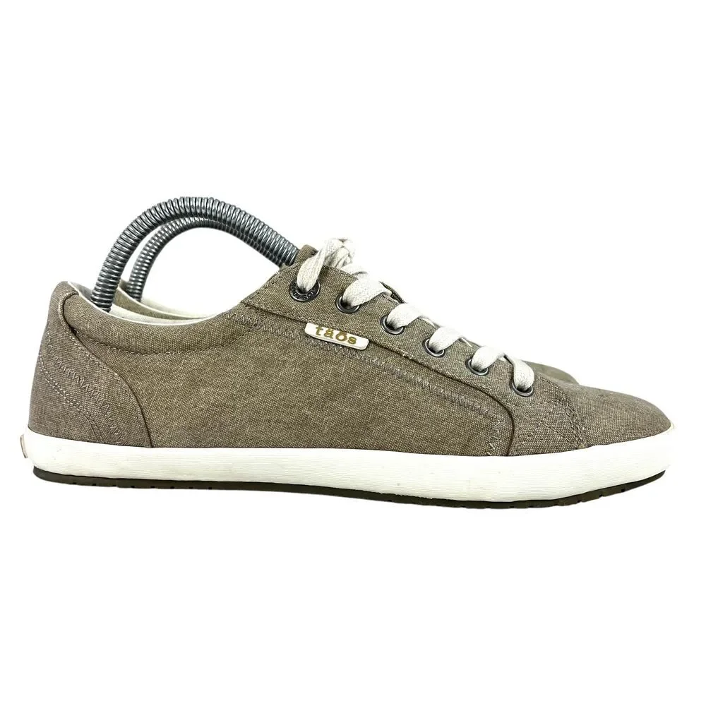 Taos Star Lace Up Canvas Beige Sneakers Shoes Size‎ 9.5